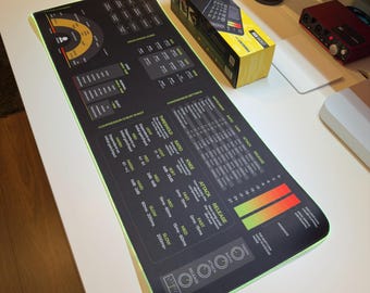 Mixing and Mastering Mousepad – Audio Engineer Cheat Sheet for EQ, Compression, Reverb & More, Perfect for Music Producers and Home Studios