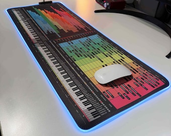 EQ Instrument Frequency Cheat Sheet Mousepad — Perfect for sound engineers, producers, and home studio enthusiasts — Gifts for Musicians