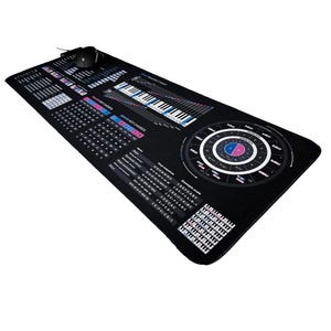 MusikTheorie Spickzettel Mousepad - Lerne Akkorde, Skalen & Fünftelkreis - Unverzichtbare Musikschreibtischmatte für Musiker, Produzenten, Studenten und Studenten