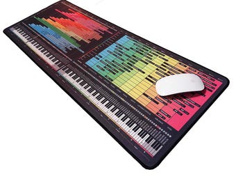 EQ Instrument Frequency Cheat Sheet Mousepad — Perfect for sound engineers, producers, and home studio enthusiasts — Gifts for Musicians
