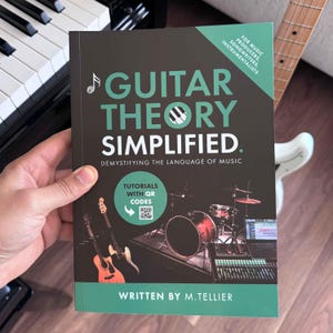 Leicht verständliche GitarrenTheorie - Lernen Sie Akkorde, Skalen & Griffbrettnavigation - Einfaches Buch Gitarre MusikTheorie für Anfänger und Fortgeschrittene