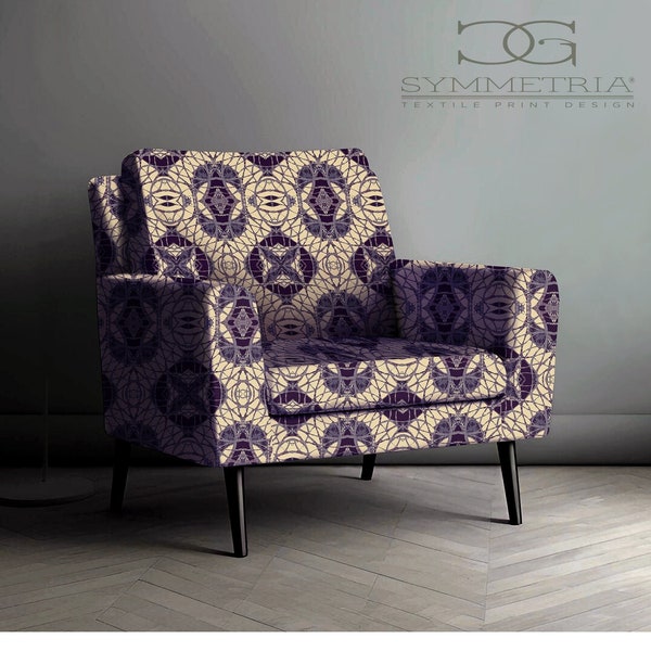 Purple Damask Upholstery Fabric Etsy