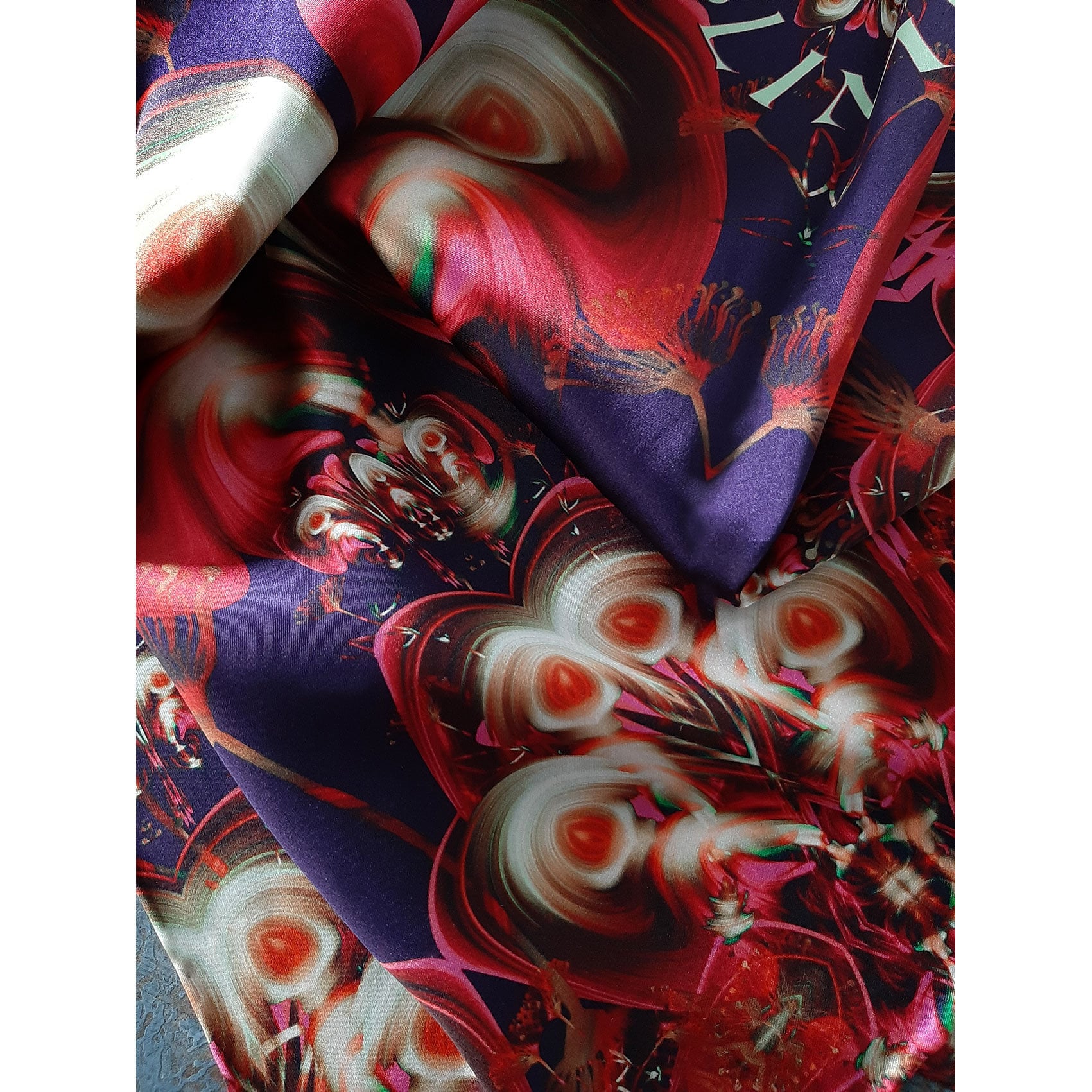 Stunning Japanese Style Extra Long Stole, Pure Mulberry Silk