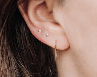 Small Silver Clever Earrings