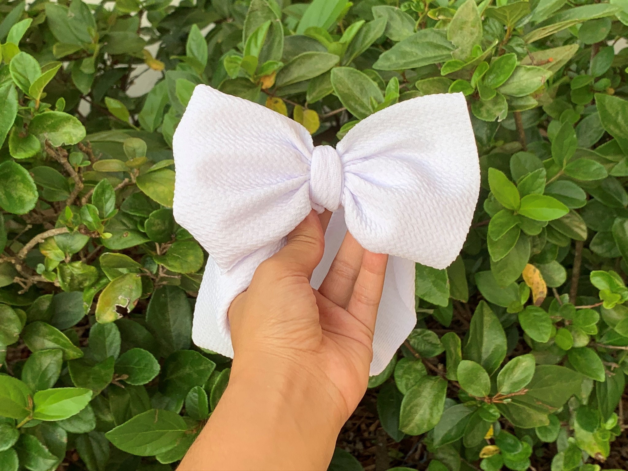 White Head Wrap Bows Newborn Bow Infant Bow Toddler Bow Etsy