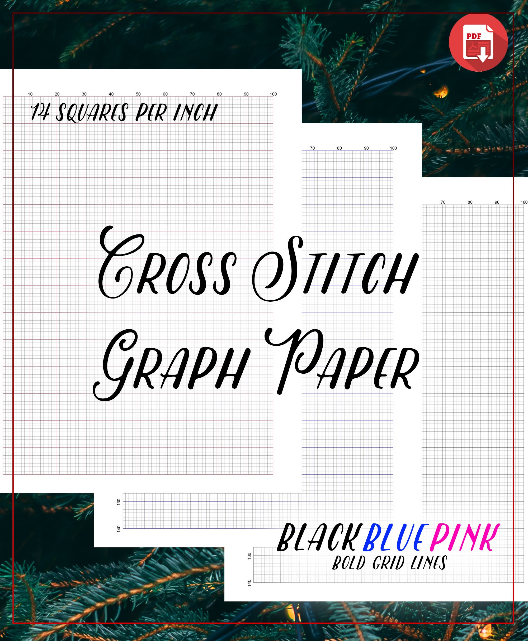 Graph Grid Paper Printable for Technical Drawing, Drafting Paper
