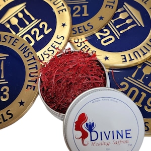 Awarded World&#39;s # 1 Multiple Award Winning Divine Healing Saffron,  1 gm long red threads recommends top Chefs as world&#39;s best Saffron