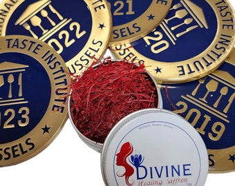 Awarded world&#39;s # 1 Multiple Award Winner Red Premium threads 1.5 gm of Divine Healing Saffron recommended by top chefs for highest quality