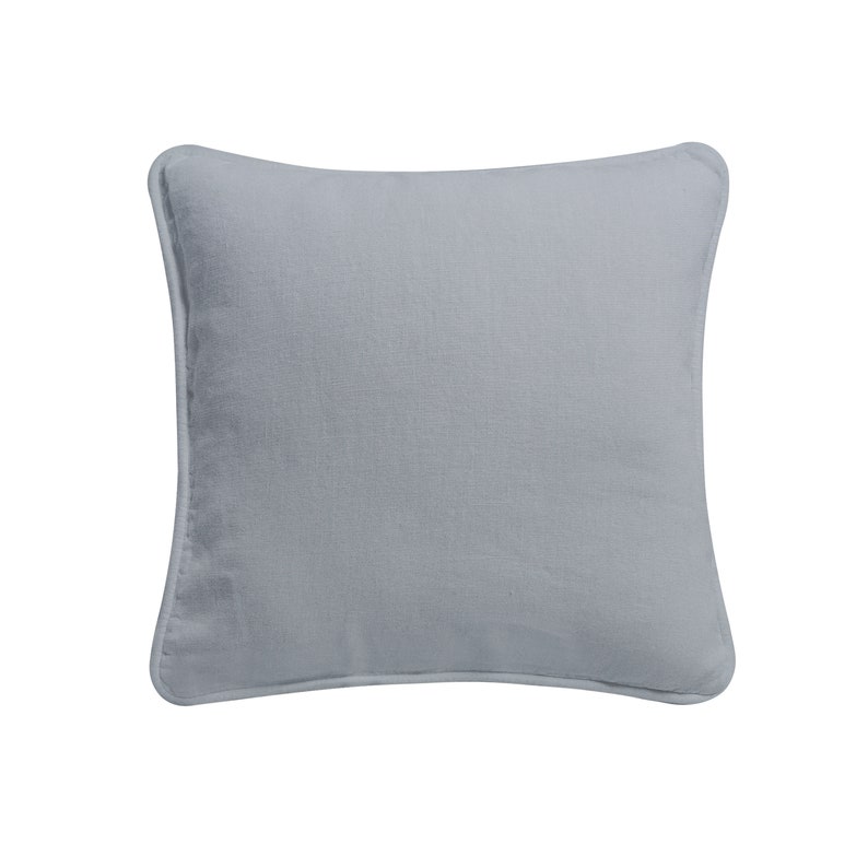 Plain Dyed 100% Cotton Cushion Covers Zipped Entry Bright Colors Home Sofa Decor 16 18 20 Silver