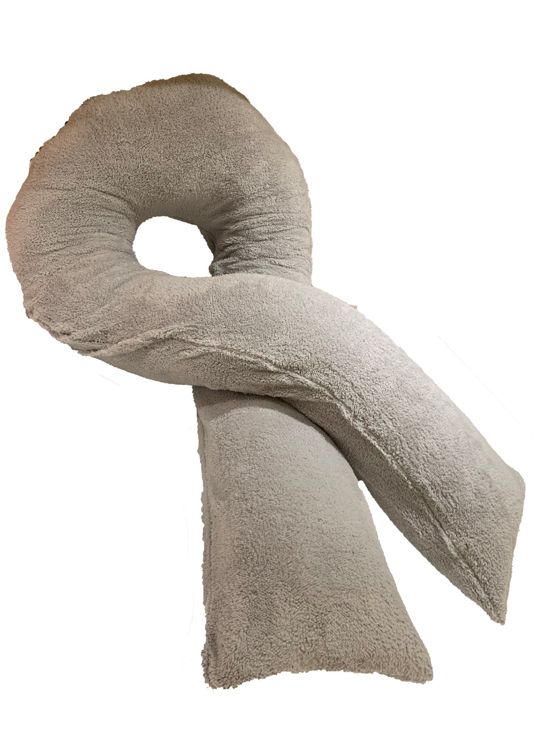 12ft U Shaped Pillow Case Teddy Bear Fleece Full Body Etsy