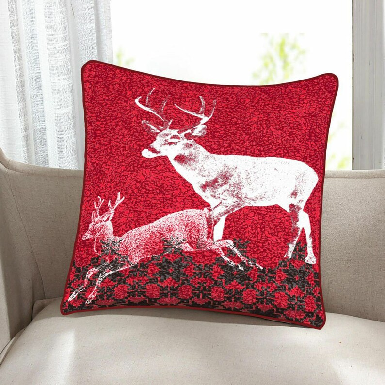 Decorative Christmas Cushion Cover Festival Xmas Pillowcases Etsy UK