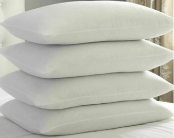 Anti-Allergenic Bed Pillows Neck Back Body Support Deep Hollowfiber Filled Pack of 2,4