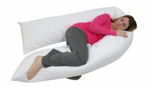 12FT Comfort U Pillow Only Full Body Back Support Maternity Pregnancy U- pillow 