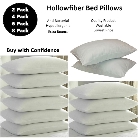 Hotel Quality Bed Pillows Super Bouncy Anti Allergy Neck Back Support  Pillows Pack of 2,4,6,8 -  Finland