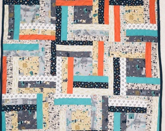 Puppy Party Baby Quilt