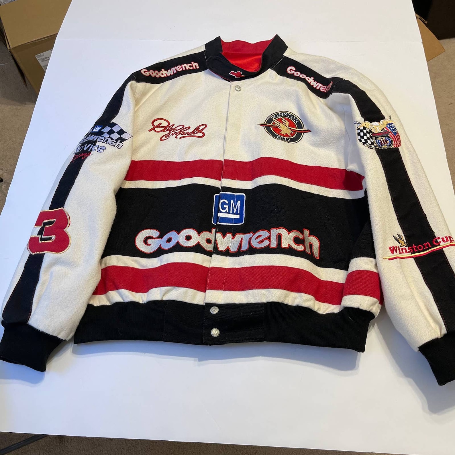 NASCAR Dale Earnhardt Winston Cup Jacket Rare VTG Etsy