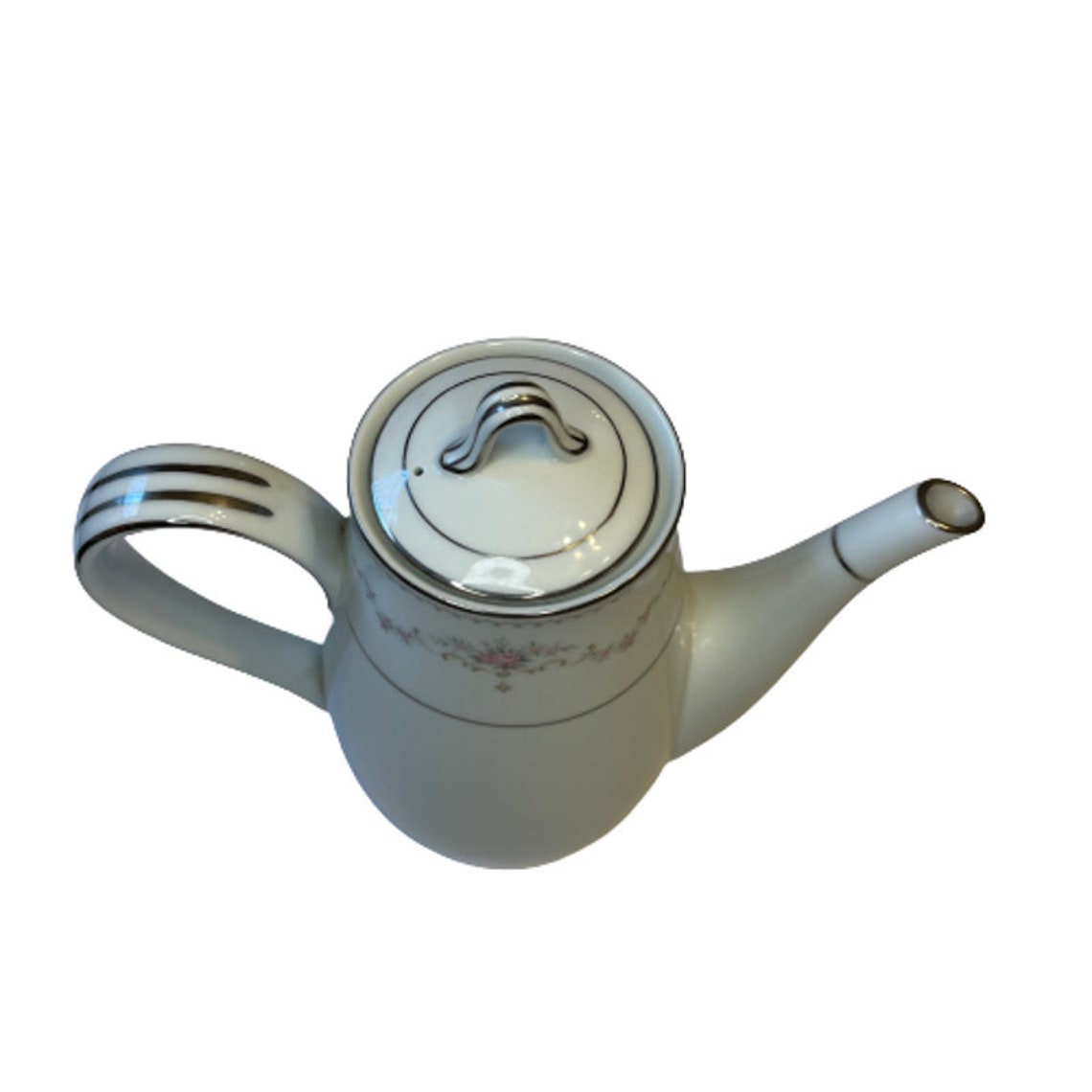 Noritake Fairmont Platinum Trim Coffee Pot &Lid Etsy