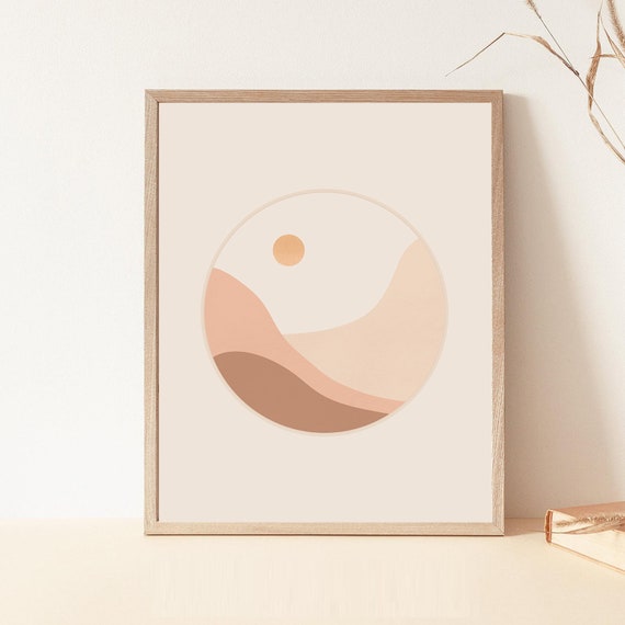 Printable Wall Art Printable DESERT GARDEN 1 Instant Digital Download, Abstract Modern Art