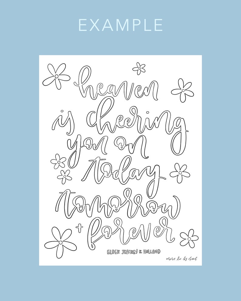 2022 April General Conference Coloring & Activity Pages Etsy