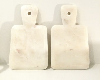 Small marble vintage cutting boards 5” x 8”