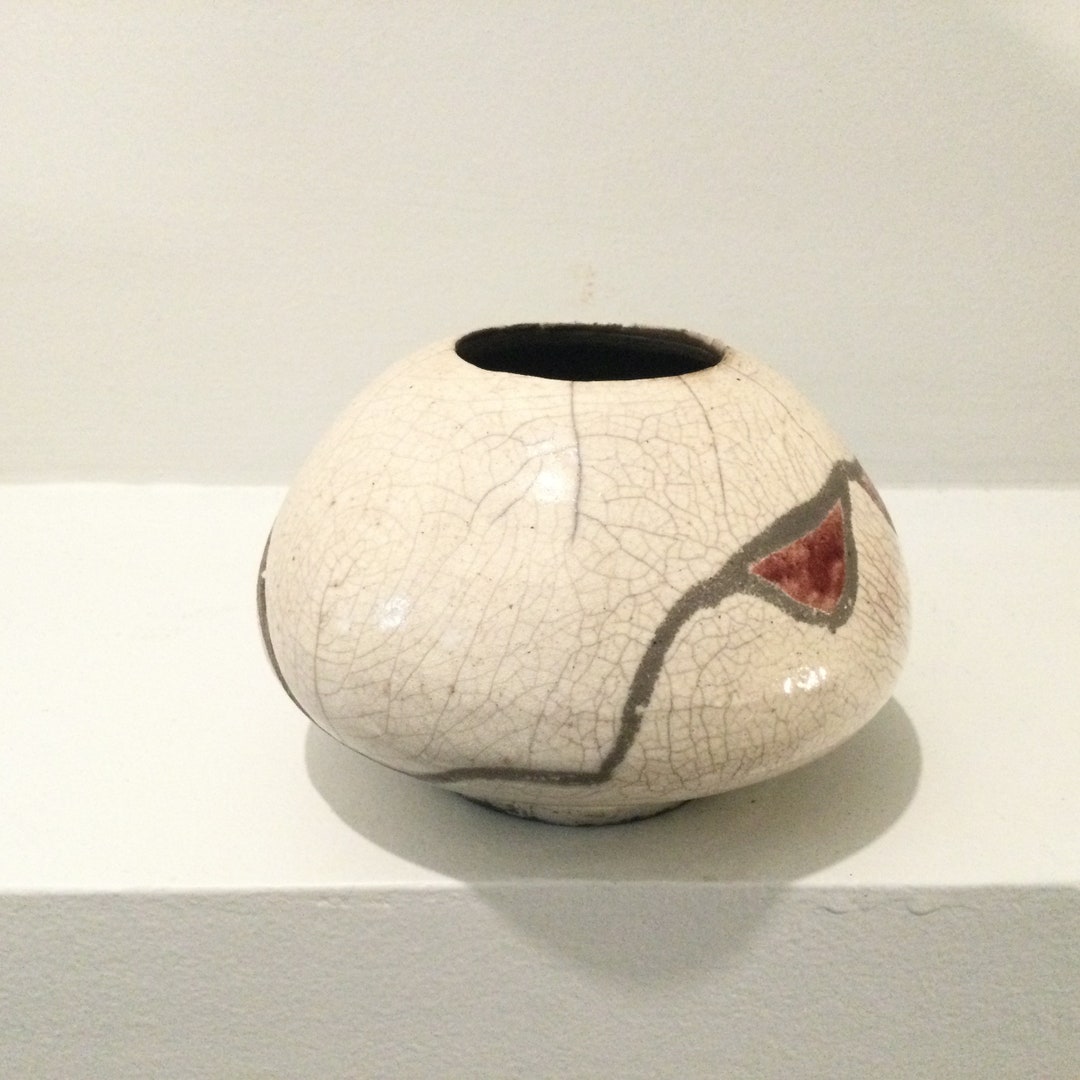 Raku Small Hand Made Sturio Art Pottery Vase Signed - Etsy