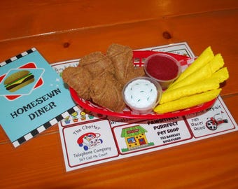 Playful Eats: Felt Chicken Tenders & Fries Basket
