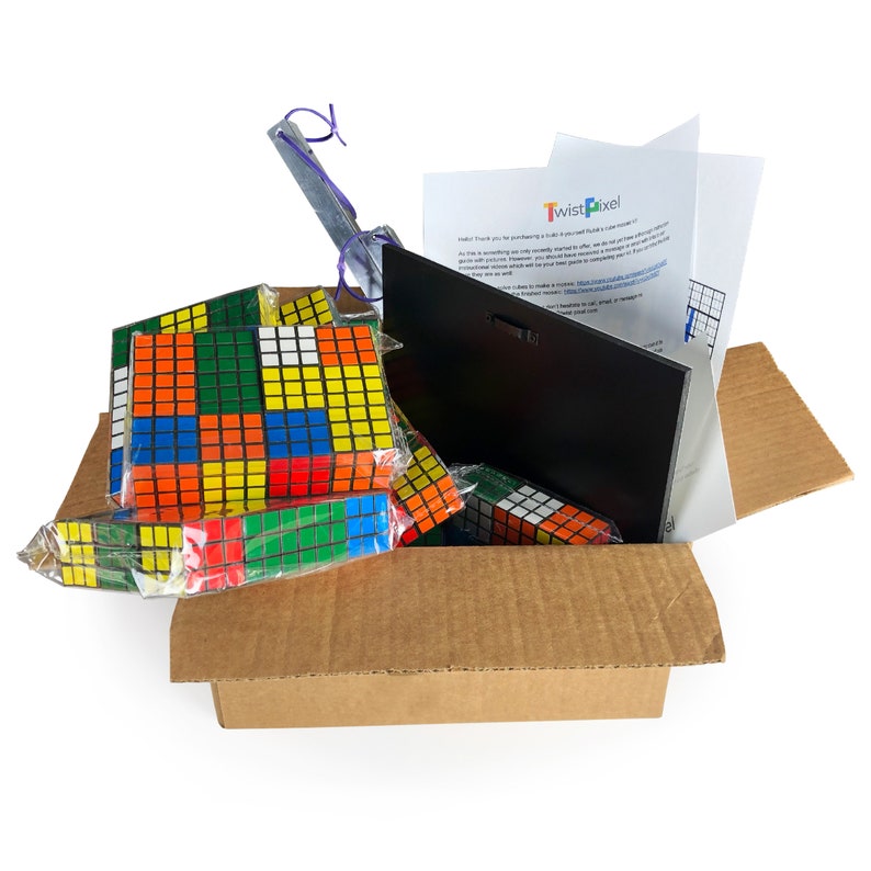 DIY Rubik's Cube Mosaic Boo 36 Cube Kit Etsy
