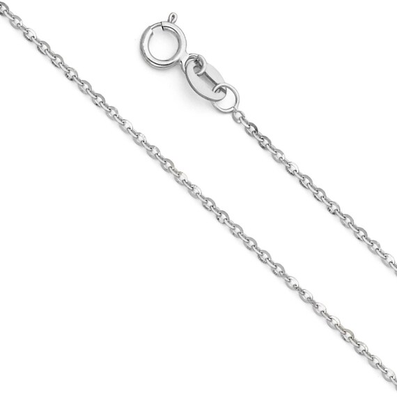 22in white gold chain outlet