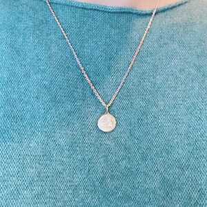14K Yellow Gold Baptism Pendant - Etsy