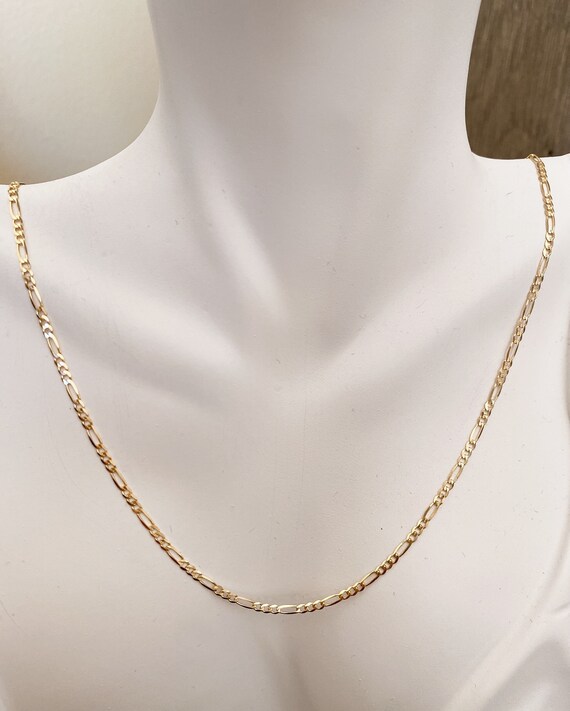2mm figaro gold chain online