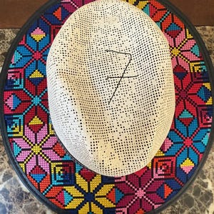Guatemalan hand made Colorful Geometric Patterned Hat Guatemala Boho Hat - Etsy main image 4