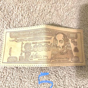Billetera para hombre hecha a mano en Guatemala.