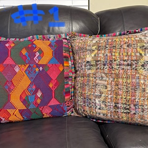 Queen Size Multicolored Patchwork/ Huipil Mixed Quilt and Pillow Cases/  Guatemalan Bed Covers With Pillow Cases/ Cubre Cama Guatemalteco 