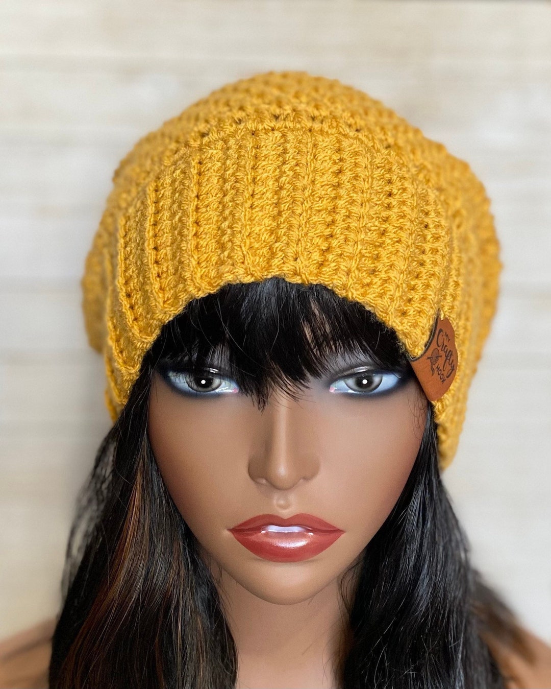 Slouchy Hat for Long Hair, Dreadlocks Hat, Hat for Braids, Hat for