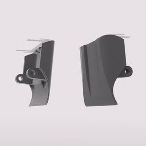 3D Model .stl Vector Robot Butt Plate (2 designs)