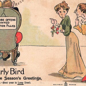 Vintage Postkaart Kerstmis 1907