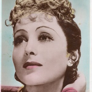Vintage Postkaart Miss Luise Rainer