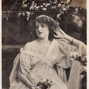 Vintage Postkaart Miss Mabel Green - Actrice