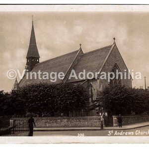 Vintage Postkarte St. Andrews Church, Romford