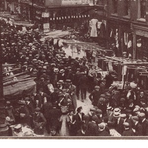 vintage Post Card Middlesex St, Petticoat Lane