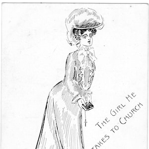 Artista de cartão postal vintage Mabel B Edmonds
