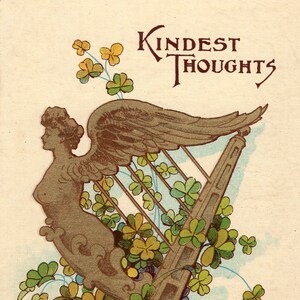 Vintage Post Card Vriendelijkste Gedachten