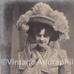 Vintage Postkaart Miss Gertie Millar