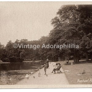Vintage Postkaart Raphael Park, Romford