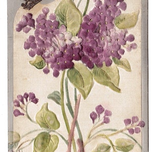 Reliëf Vintage Post Card - Een vrolijk kerstfeest 1908