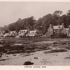 Vintage Postkarte Lamlash blickend nach Westen
