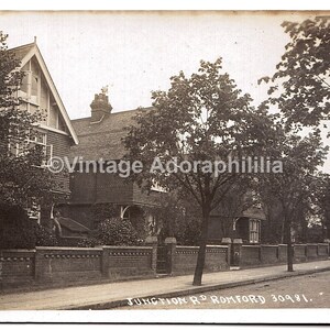 Vintage Postkarte Western Road, Romford
