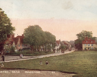 Vintage Post Card Bearsted near Maidstone