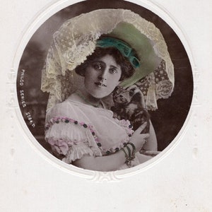 Vintage Postkaart Miss Zena Dare