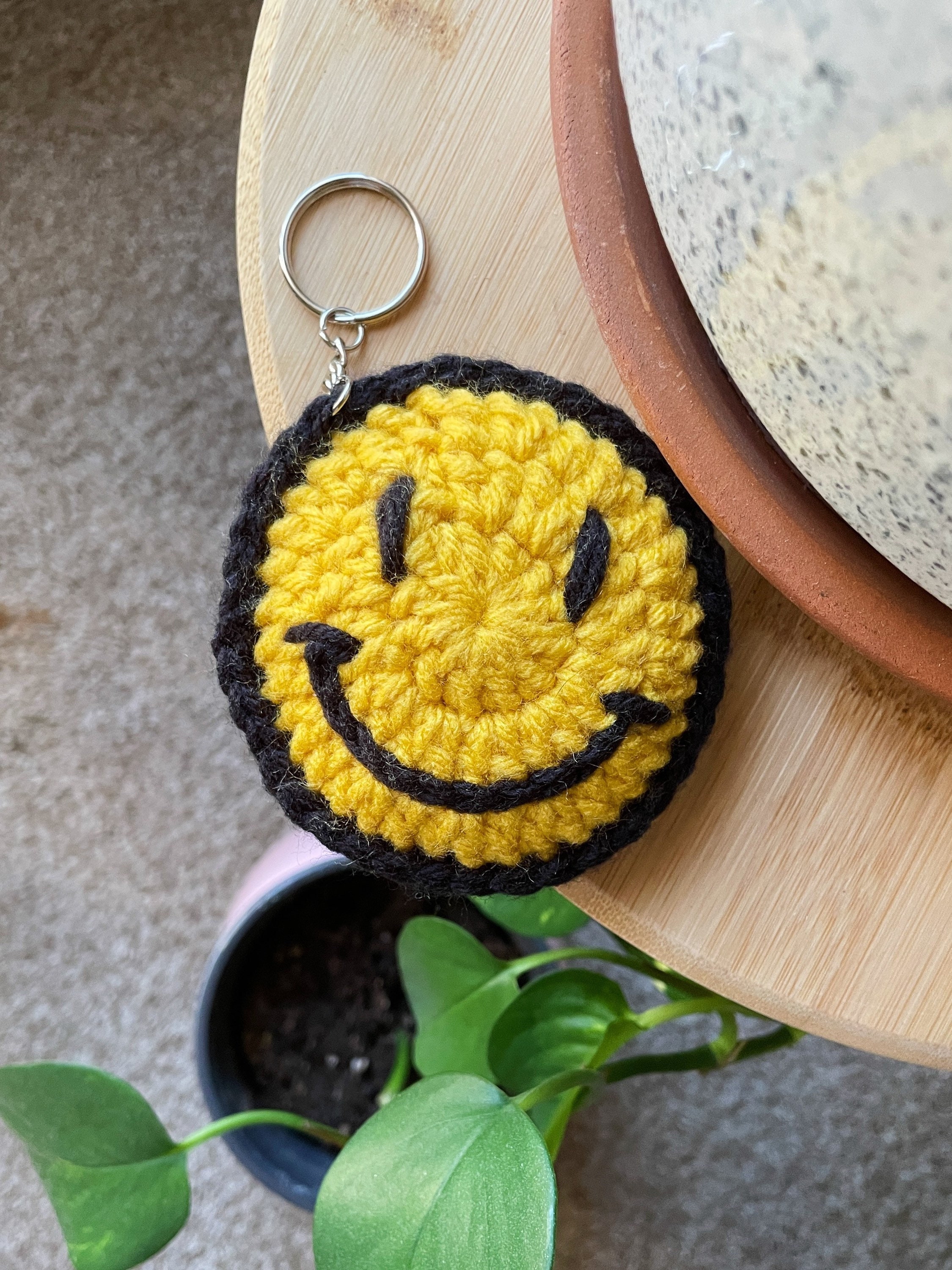 Porte-clé Smiley - Marguerite